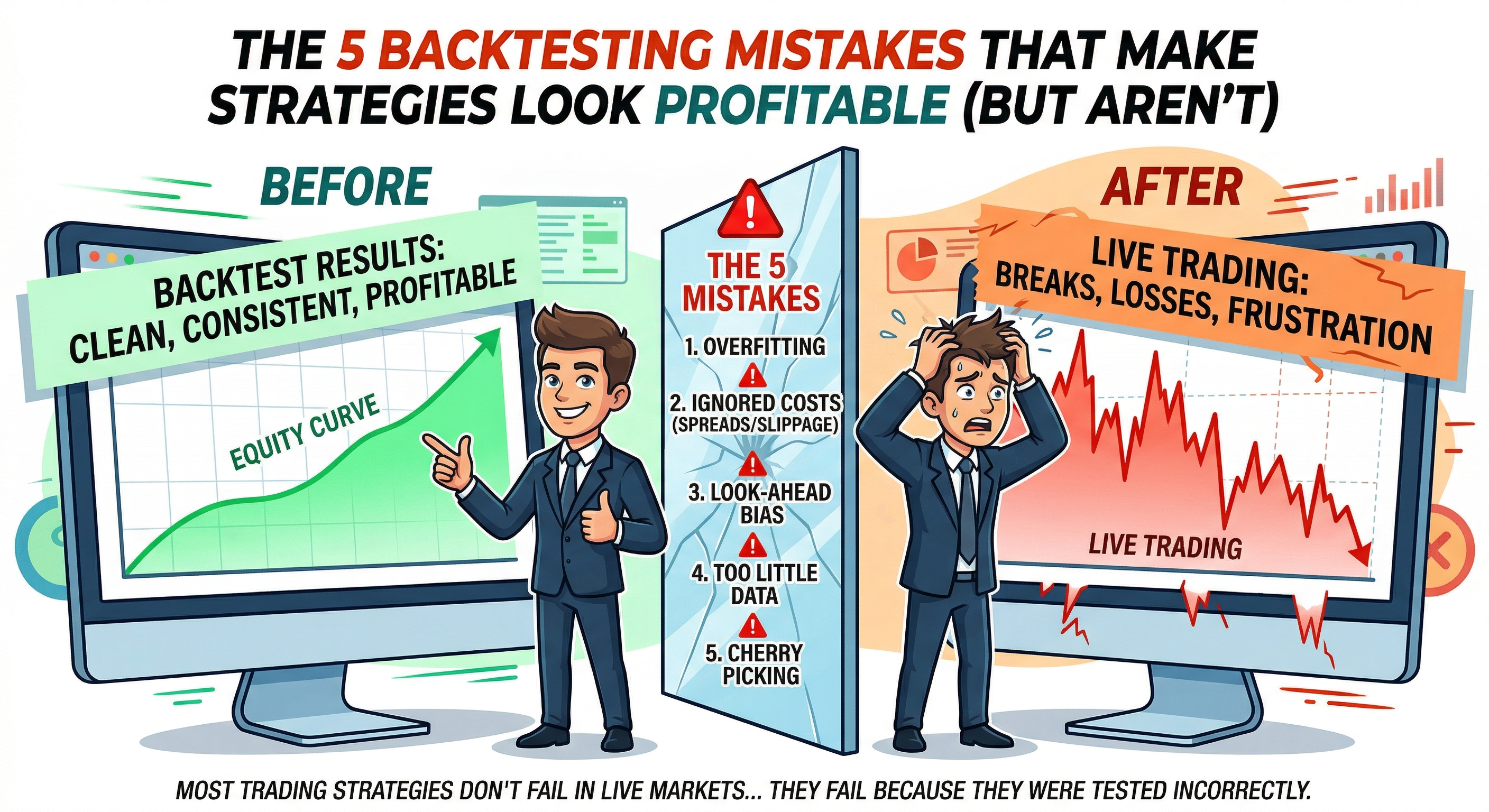 The 5 Backtesting Mistakes That Make Strategies Look Profitable (But Aren't)
