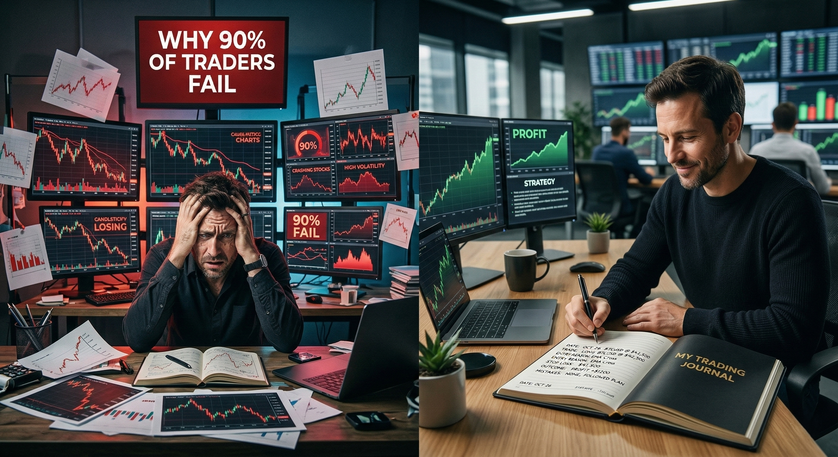 Why 90% of Traders Fail (And How a Trading Journal Fixes It)
